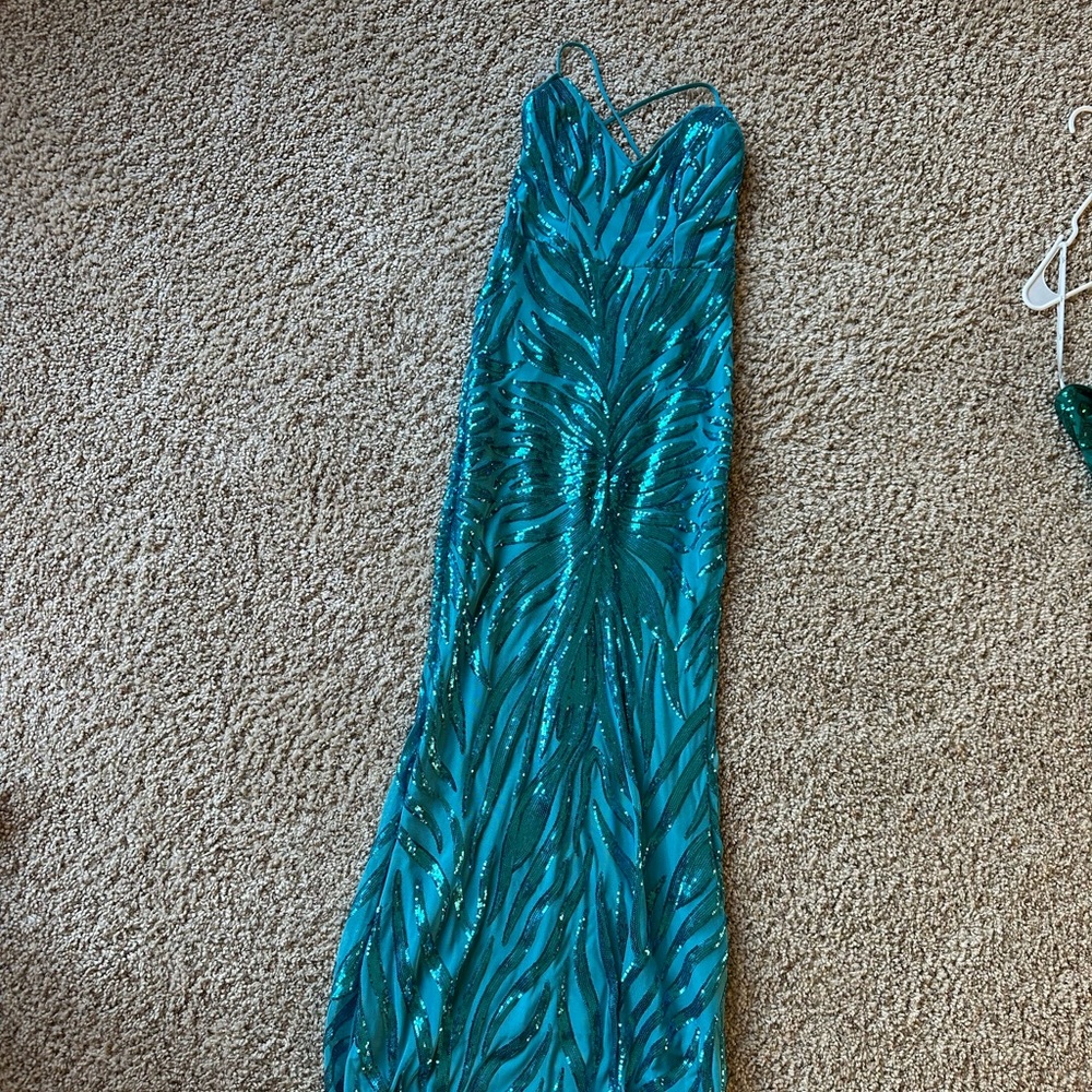 Lulus Turquoise Blue Prom Dress